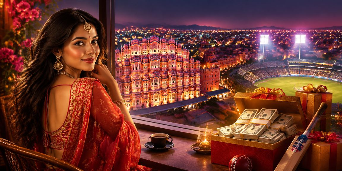 Betting platform users in Jaipur with traditional attire